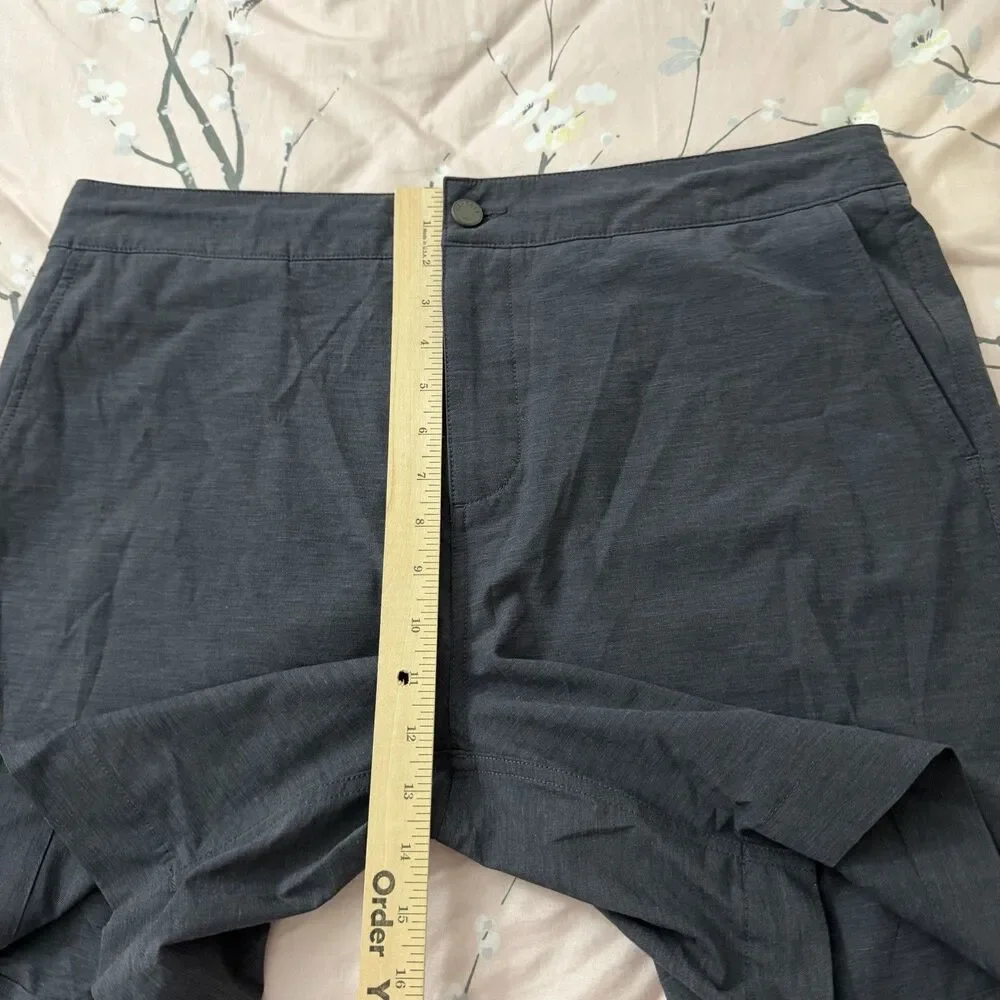 Faherty All Day Shorts Mens 35 Gray Hybrid Stretch Performance 7” Inseam MSC0003